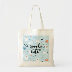 Spooky Schattige Baby Blue Ghost Halloween Tote Bag