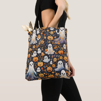 Spooky Schattige Ghost Halloween Draagtas