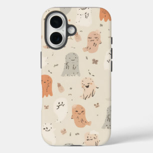 Spooky Schattige Ghost Halloween iPhone 16 Tough H Hoesje
