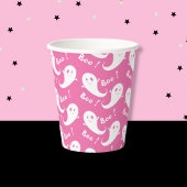 Spooky Schattige Ghost Pattern Halloween Roze Papi Papieren Bekers