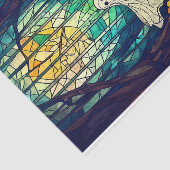 Spooky Schattige Glas in lood Ghost AB4 Decoupage Tissuepapier (Detail)