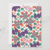 Spooky Schattige Halloween afdrukbare feestuitnodi Kaart (Achterkant)