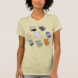 Spooky Schattige Halloween Cats T-shirt