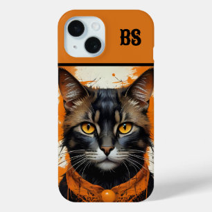 Spooky schattige Halloween kat in Vermomming