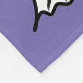 Spooky Schattige Halloween Print Fleece Deken (Hoek)