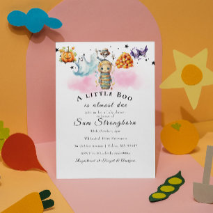 Spooky & Schattige Halloween-thema Baby shower uit Kaart