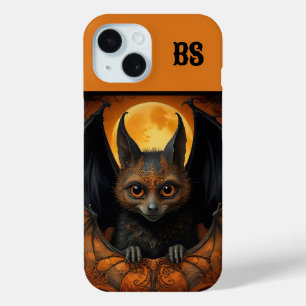 Spooky schattige Halloween vleermuis in vermomming