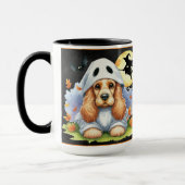Spooky Schattigee Cocker Spaniel Ghost Dog Hallowe Mok (Links)