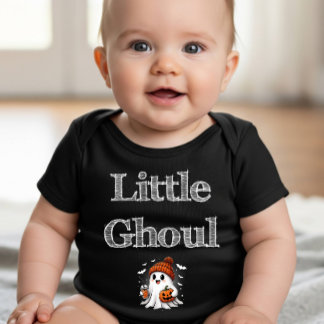 Spooky Schattigee geest en pompoen Halloween Romper