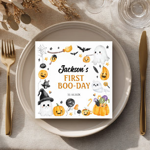 Spooky Schattigee Halloween Ghost Verjaardagsfeest Servet