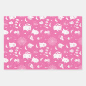 Spooky Schattigee Halloween Pattern Wrapping Paper (Voorkant)