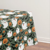 Spooky Schattigee spookkippen met pompoenen en vle Tafelkleed (Voorbeeld)
