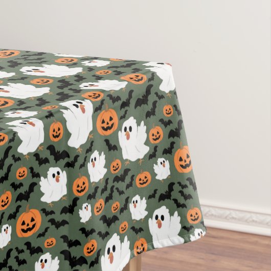 Spooky Schattigee spookkippen met pompoenen en vle Tafelkleed (Voorbeeld)