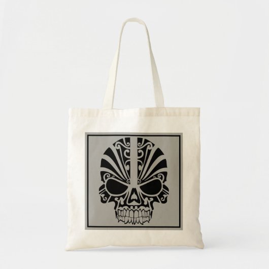 Spooky schedel illustratie tote bag (Voorkant)