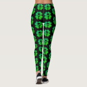 Spooky schedel shamrock patroon leggings (Achterkant)