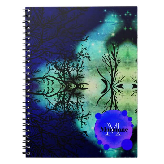 Spooky Schemerwoud Halloween Notitieboek (Voorkant)