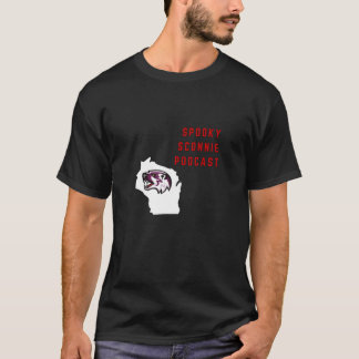 Spooky Sconnie Podcast man t-shirt