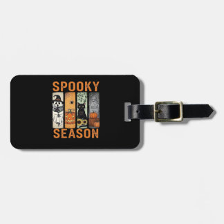 Spooky Season � Cute Ghost, Black Cat, Pumpkin & H Bagagelabel