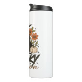 Spooky Season Ghost Retro Spooky Bloemen Halloween Thermosbeker