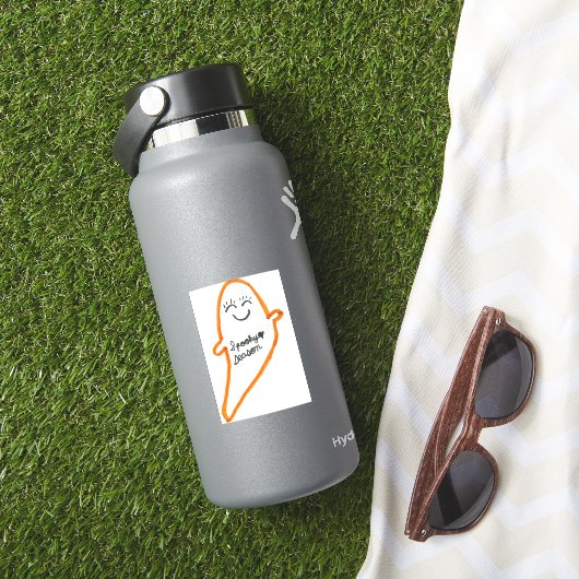 Spooky Season ghost sticker (HydroFlask Insitu)
