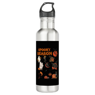 Spooky Season Halloween Black Cat Witch Ghost Pump Waterfles