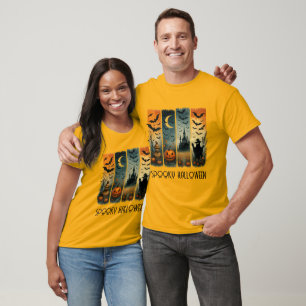 Spooky Season Halloween Ghosts Pumpkins T-shirt