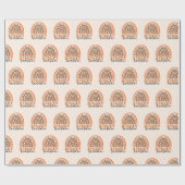 Spooky Season Halloween Rainbow Herfst Cadeaupapier (Vlak)