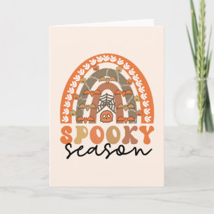 Spooky Season Halloween Rainbow Herfst Kaart