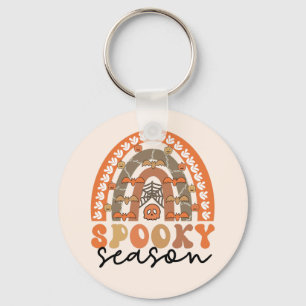 Spooky Season Halloween Rainbow Herfst Sleutelhanger