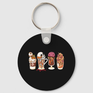 Spooky Season Herfst Coffee Horror Movie and Coffe Sleutelhanger