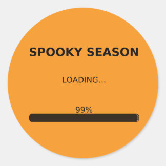 Spooky Season Loading 99% - Halloween Sticker