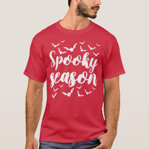 Spooky Season Scary Bat Lover Sky Kittens Hallowe T-shirt
