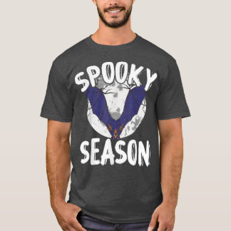 Spooky Season  Scary Bat Lover Sky Kittens Hallowe T-shirt