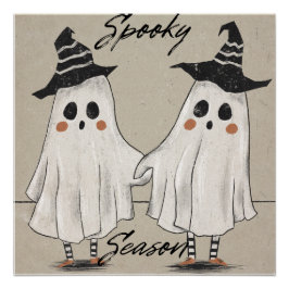 Spooky Season Squad Glossy Poster Perfect Poster