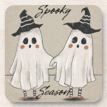 Spooky Season Squad Harde plastic onderzetter