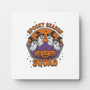 Spooky Season Squad Schattig Geest Halloween Shirt Fotoplaat