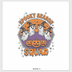 Spooky Season Squad Schattig Geest Halloween T-shi Sticker
