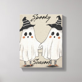 Spooky Season Squad Stretched Canvas Print
