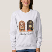 Spooky Season Sweatshirt | Cute Ghost & Pumpkin  (Devant)