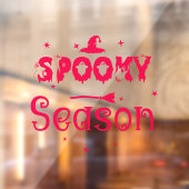 Spooky Season Witch Pet Window Cling Raamsticker (Vel 2)