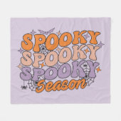 Spooky seizoen fleece deken (Voorkant (Horizontaal))