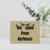 Spooky seizoen grappig Halloween Feestdagenkaart (Staand voorkant)