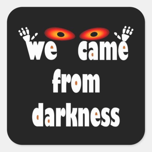 Spooky seizoen grappig Halloween Vierkante Sticker (Voorkant)