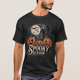 Spooky seizoen  Halloween T-shirt   Retro Ha