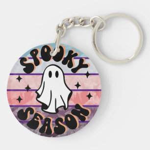 Spooky Seizoen Halloween White Sheet Ghost Sleutelhanger