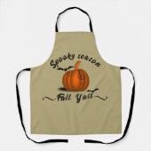 Spooky seizoen herfst yall schort (Voorkant)