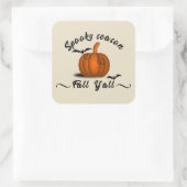 Spooky seizoen herfst yall vierkante sticker (Tas)