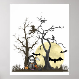Spooky seizoen inrichting, Wall art Instant Downlo Poster