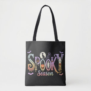 Spooky seizoen iriserende Halloween Draagtas