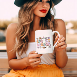 Spooky Seizoen Retro Groovy Halloween Koffiemok